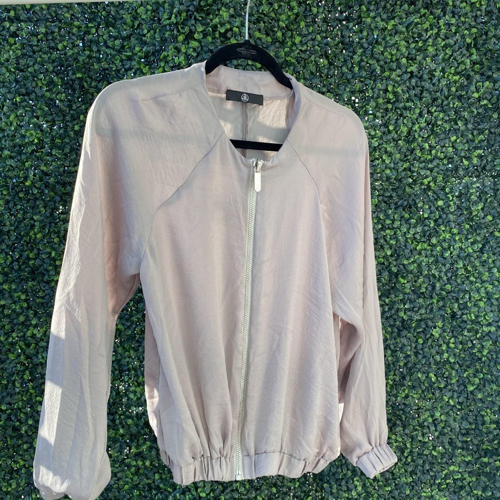Beige Women's Bomber Jacket